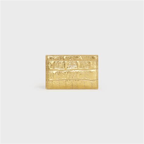 celine strap card holder|Celine gold coin holders.